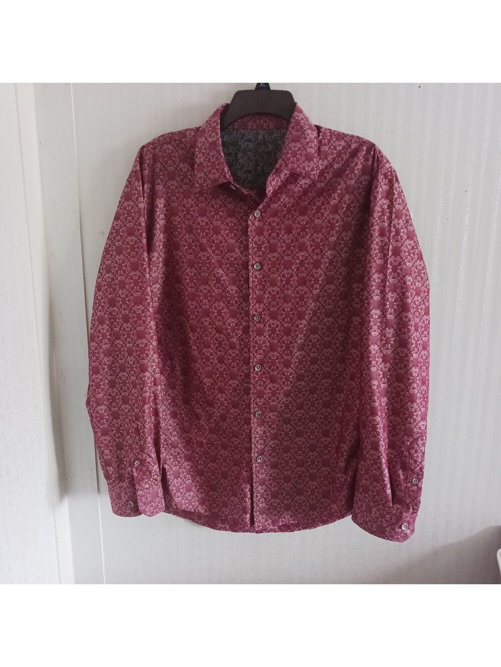 Tasso Elba Men Long sleeves  Button Down  Shirt  size Large